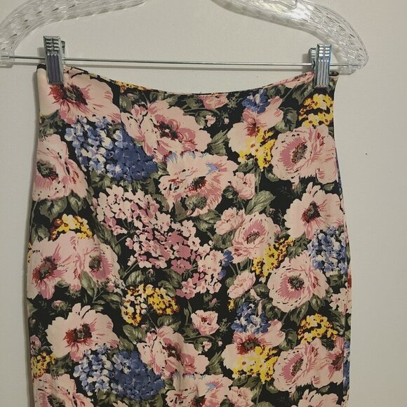 Rebecca Taylor | Women's Lavinia Floral Print Pencil Skirt (Size 2) - Picture 4 of 15